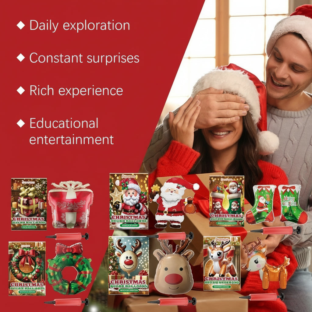 Dowmoo Christmas Balloons Balloon Standing Santa Claus Reindeer Christmas Tree Event Atmosphere Decoration