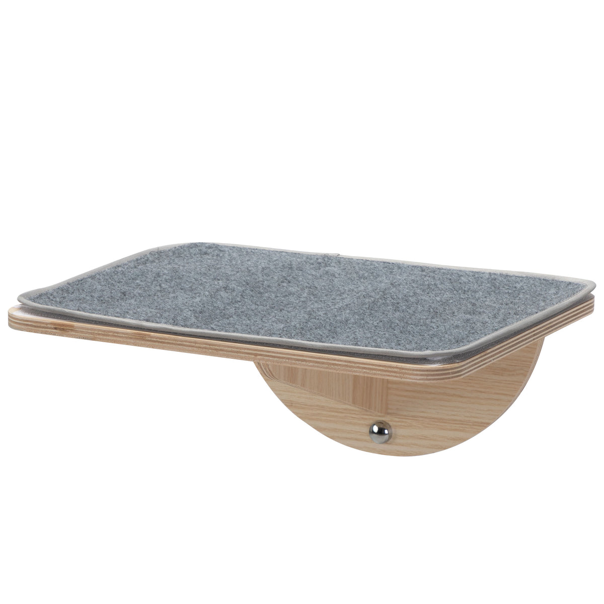 Wooden Suction Cup Cat Window Perch, Window Mount Cat Shelf with Washable Felt Pad, Cat Window Seat for Indoor Cats Sunbathing