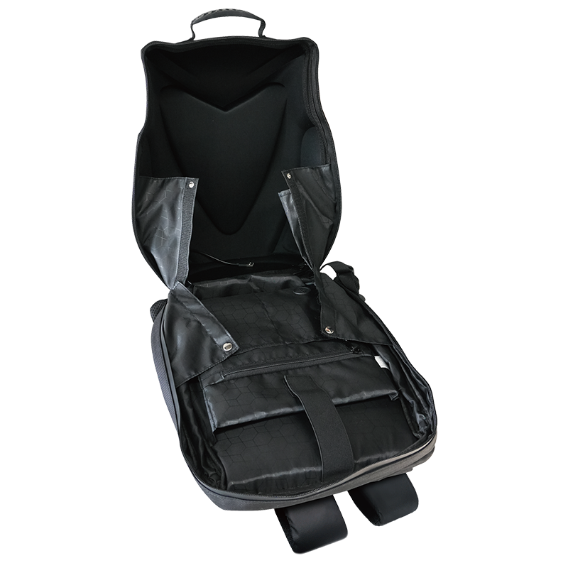 3D Hardshell Motorcycle Backpack with Customizable Display, Water Resistant Rider Backpack for 15.6 Inch Laptop