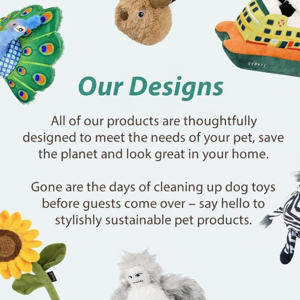 ZippyPaws Dog Toys -Themed Durable Squeaker Chew Toy, Great for Puppies Machine Washable, Recycled Materials