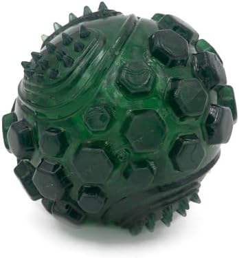 ZippyPaws ZippyTuff Squeaker Ball Christmas Dog Toy - Plush Squeaky Holiday Dog Gifts for Small & Medium Puppy Dogs, Interactive Hide & Seek Stocking Stuffers for Pets - Green, Large