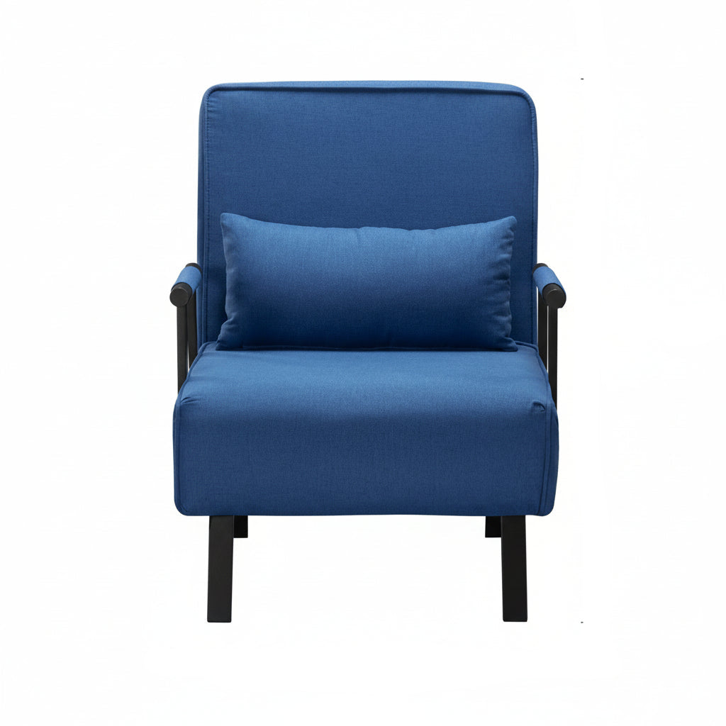 26” Folding Arm Chair Lounge 4-in-1 Convertible Sofa Bed