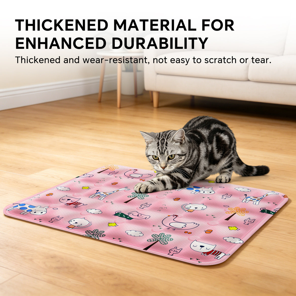 Water-Fill Pet Cooling Mat for Cats & Dogs, Reusable Washable Summer Cooling Pad, Pink, 35.43" x 23.62"