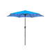 Outdoor Umbrella Blue, Round Canopy Patio Umbrella with Tilt Adjustment and Base, Garden Beach Sun Shade for Deck Backyard