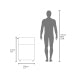 Slim Bathroom Storage Cabinet, White Narrow Toilet Side Cabinet with Open Shelf and Cupboard, Freestanding Organizer for Small Space