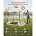 Pop Up Bubble Tent, Clear TPU Screen House with Removable Top Cover, Weatherproof Pop-Up Tent for Patio Backyard