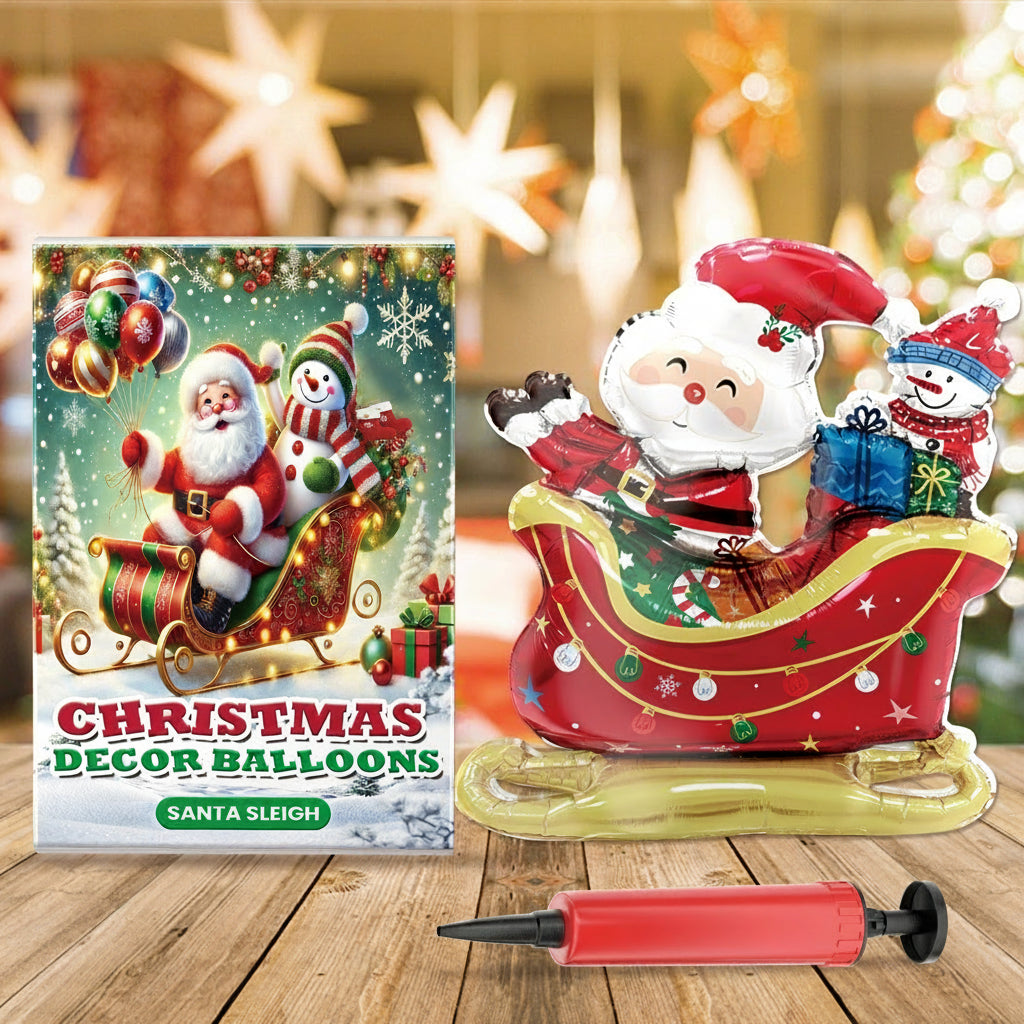 Dowmoo Christmas Balloons Balloon Standing Santa Claus Reindeer Christmas Tree Event Atmosphere Decoration