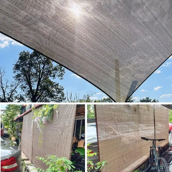 Aeelleea Fence Privacy Screen, 6'6"x9'9" 80% Sun Shade Cloth, UV Protection Outdoor Patio Railing Cover for Backyard Garden