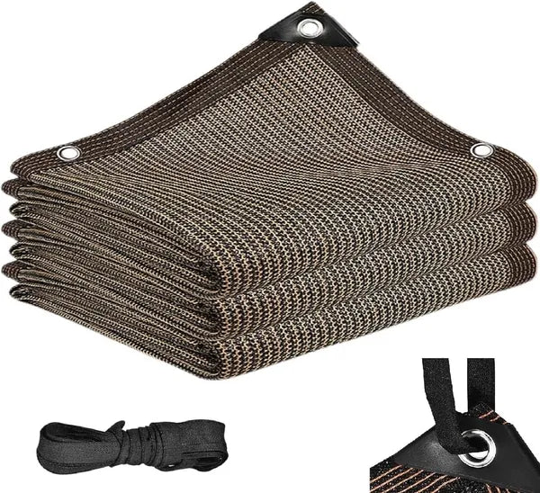 Aeelleea Fence Privacy Screen, 6'6"x9'9" 80% Sun Shade Cloth, UV Protection Outdoor Patio Railing Cover for Backyard Garden