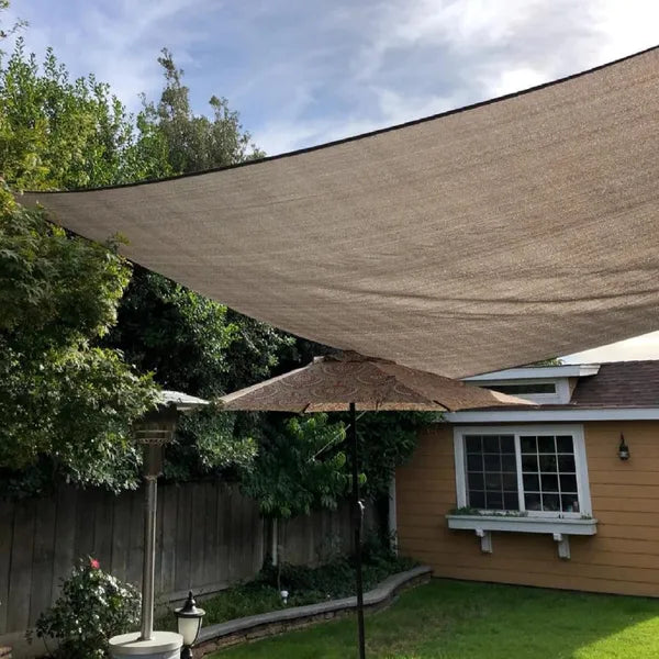 Aeelleea Fence Privacy Screen, 6'6"x9'9" 80% Sun Shade Cloth, UV Protection Outdoor Patio Railing Cover for Backyard Garden