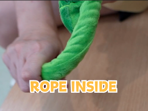 Interactive Puppy Plush Toy - Pleated Flower Rope Toy,Teething Toy Suitable for Small and Medium-sized Dogs