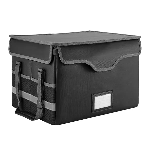 Aeelleea 1832℉ Fireproof Waterproof Document Box with Lock, Portable File Storage Organizer for Home Office, Store Passports & Important Papers