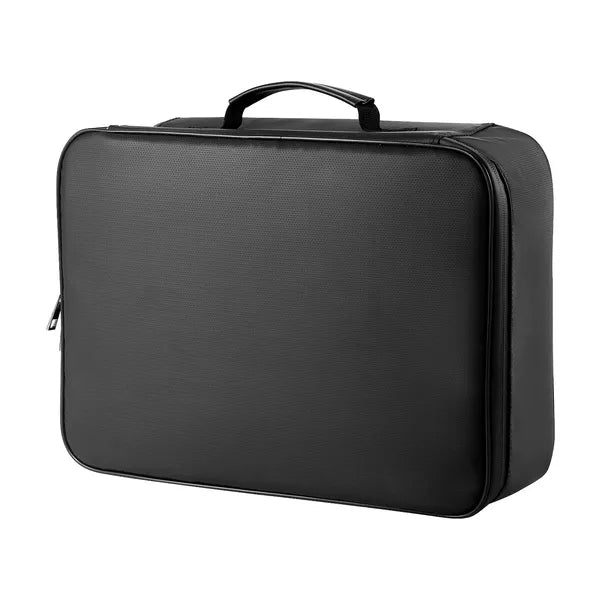 Fire-Resistant Document Box with Combo Lock, Water-Resistant Multi-Layer Accordion Organizer for Passports and Files, Black