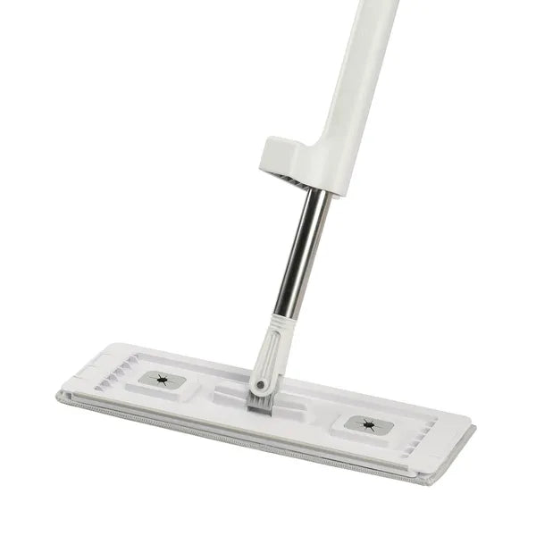 Self-Wringing Flat Mop, Microfiber Floor Mop with 4 Reusable Washable Mop Pads for Hardwood Tile Laminate Floors