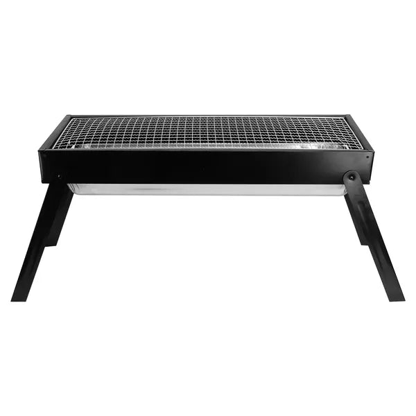 Aeelleea Foldable Charcoal BBQ Grill, Stainless Steel Portable Tabletop Barbecue for Camping Picnic Backyard