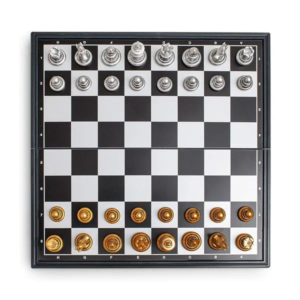 Folding Magnetic Chess Set, Portable Travel Chess Board Game for Family Kids Adults Outdoor & Home Entertainment