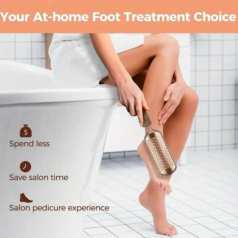Stainless Steel Foot Callus Remover File  Professional At-Home Pedicure Tool
