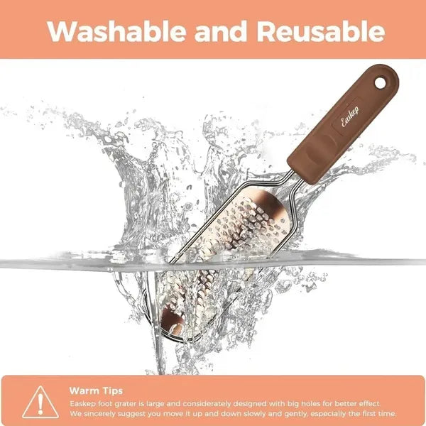 Stainless Steel Foot Callus Remover File  Professional At-Home Pedicure Tool