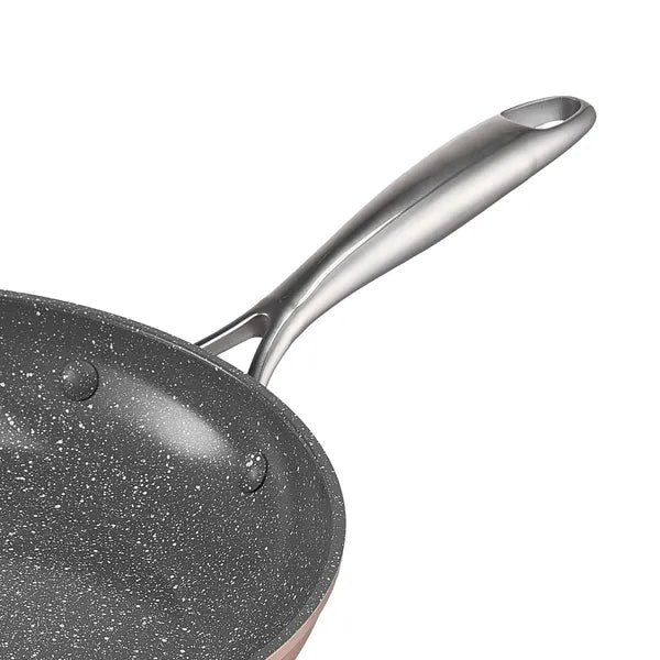 3 Piece Aluminum Non-Stick Frying Pan Set, 8/10/12 Inch Skillets, PFOA Free, for Gas, Electric & Induction Stovetops