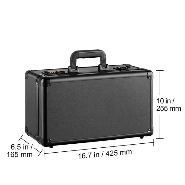 Graded Card Storage Case with Combination Locks, 4-Slot Sports Trading Card Box with 20 Foam Dividers, Fits PSA, BGS, SGC & Top Loaders
