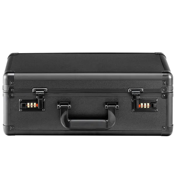 Graded Card Storage Case with Combination Locks, 4-Slot Sports Trading Card Box with 20 Foam Dividers, Fits PSA, BGS, SGC & Top Loaders