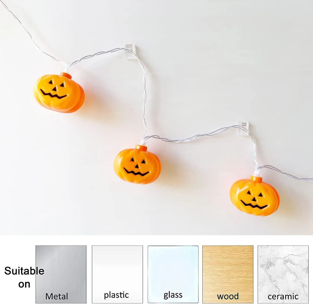 Halloween Pumpkin String Lights 20FT 40LED Battery Operated 8 Modes Waterproof Indoor Outdoor