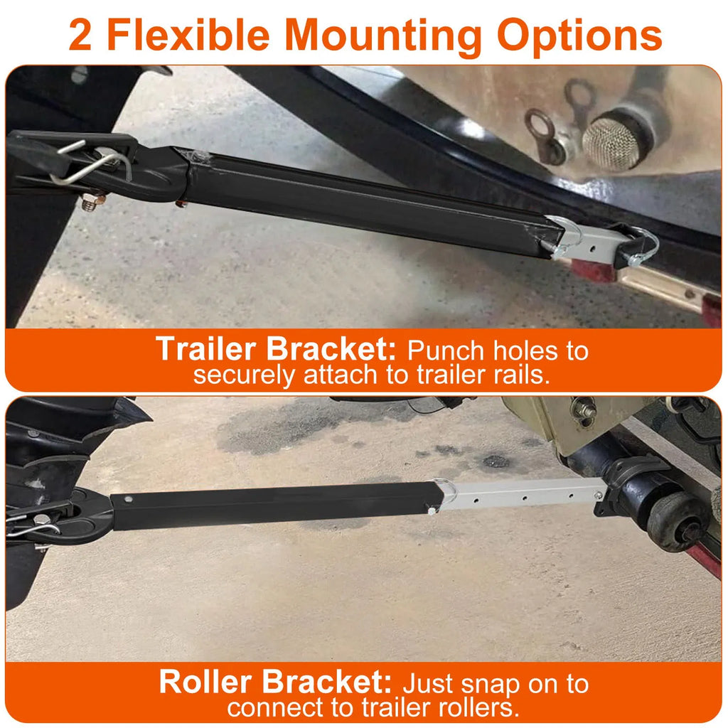 Adjustable Transom Saver 28-40 in, Heavy Duty Outboard Motor Support, Fits Up to 100 HP