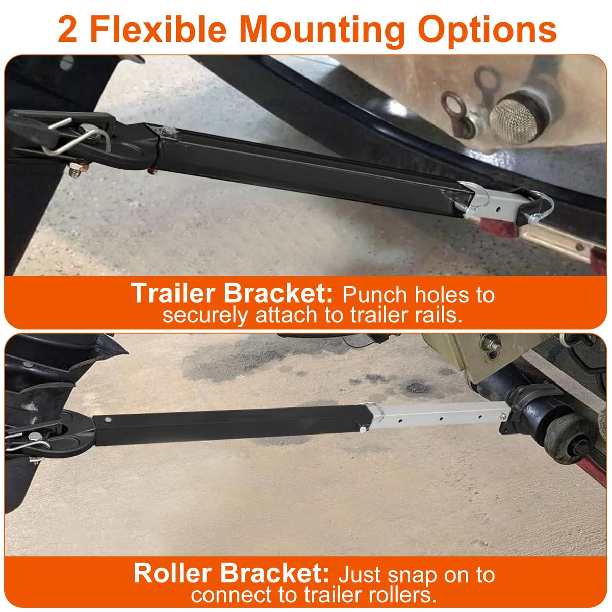 Adjustable Transom Saver 28-40 in, Heavy Duty Outboard Motor Support, Fits Up to 100 HP