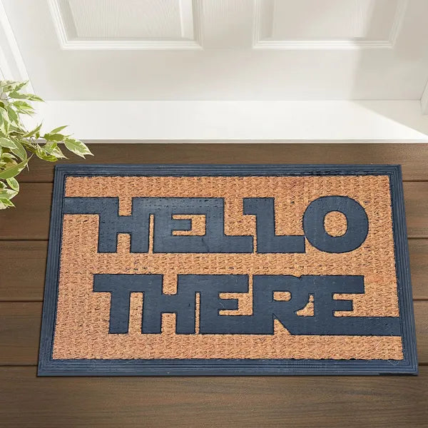 Funny Coir Doormat, Natural Coconut Fiber Welcome Mat, Non-Slip PVC Backing, Indoor Outdoor Entrance Decor, Housewarming Gift