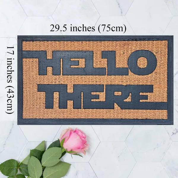 Funny Coir Doormat, Natural Coconut Fiber Welcome Mat, Non-Slip PVC Backing, Indoor Outdoor Entrance Decor, Housewarming Gift