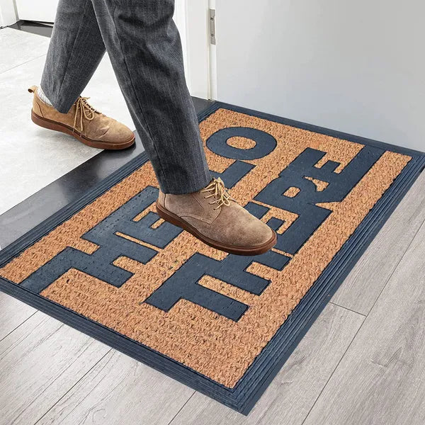 Funny Coir Doormat, Natural Coconut Fiber Welcome Mat, Non-Slip PVC Backing, Indoor Outdoor Entrance Decor, Housewarming Gift
