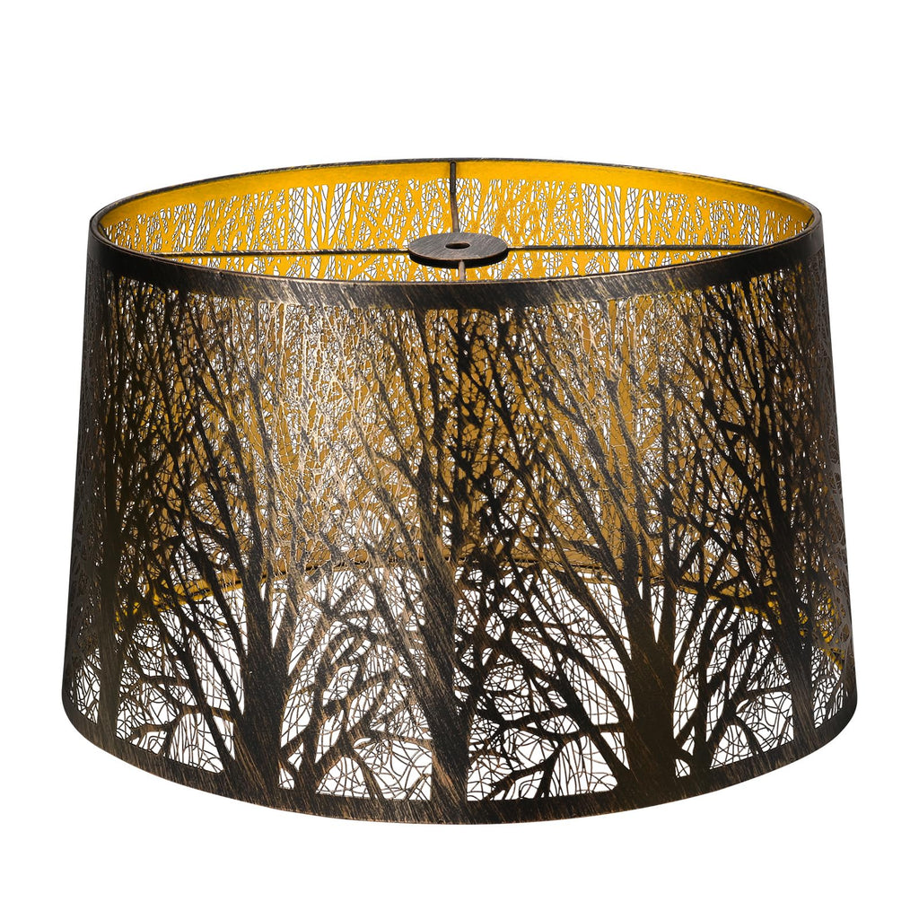 Gothic Oval Lampshade | Etched Forest Design