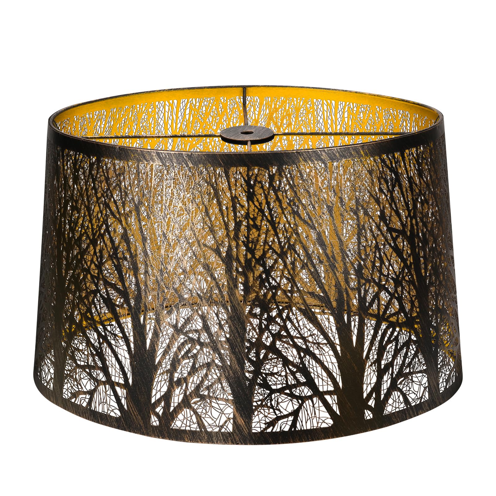 Gothic Oval Lampshade | Etched Forest Design