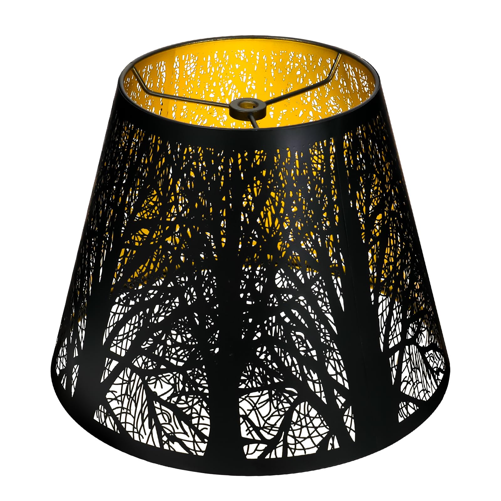 Barrel Tree Etched Metal Lampshade – 6×10×7.5 Inch