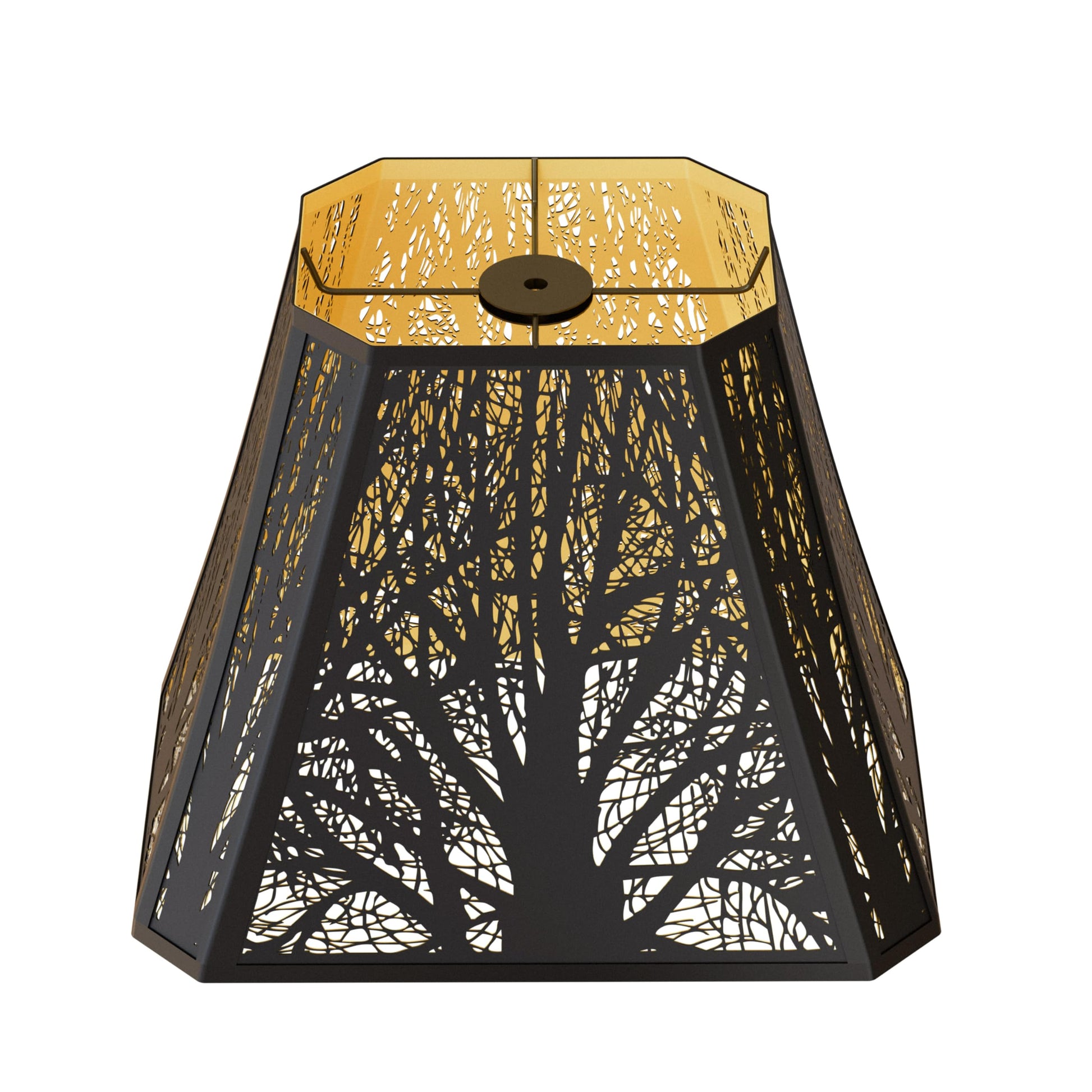 Etched Forest Bell Metal Lampshade