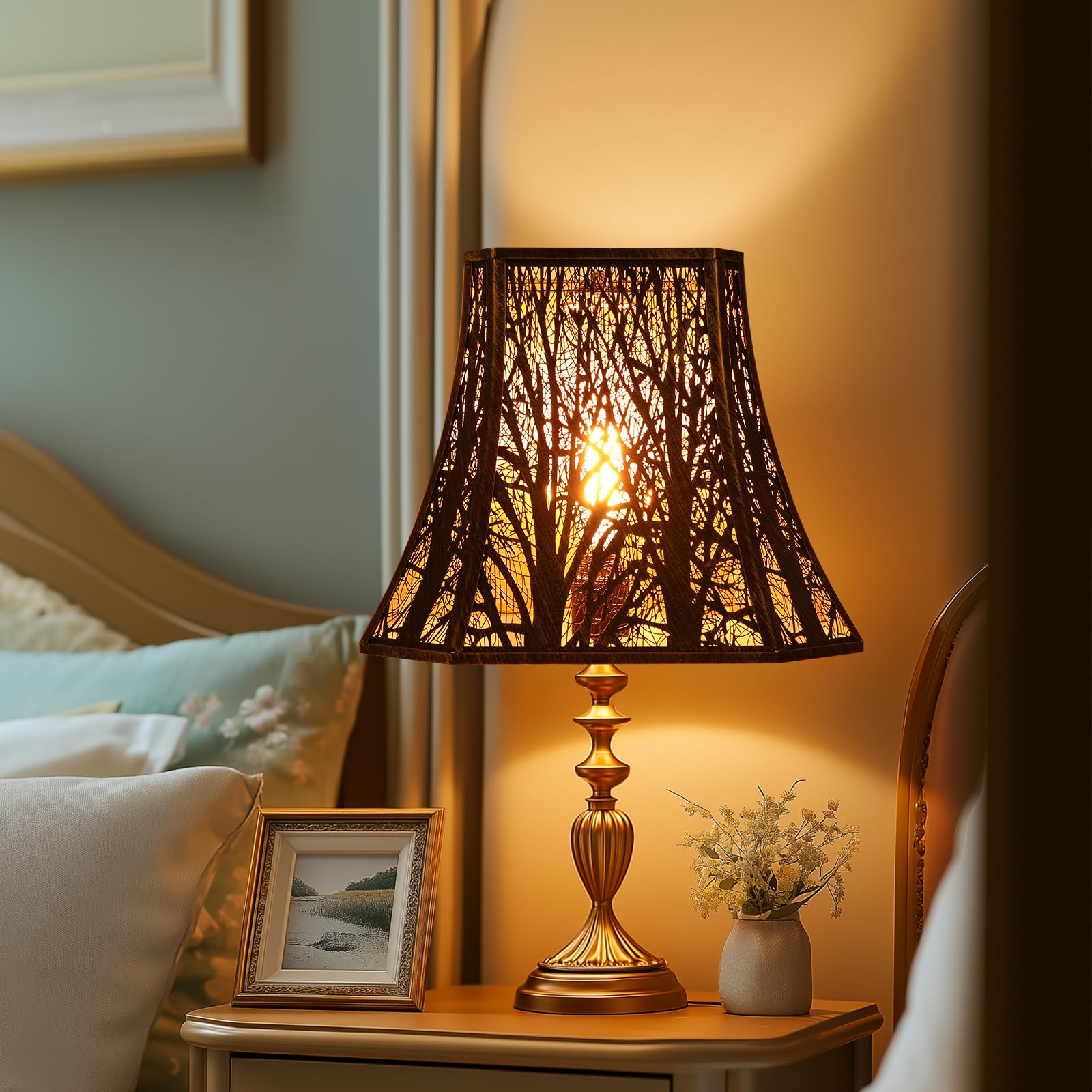 Square Bell Forest Lampshade – 8×14×11 Inch