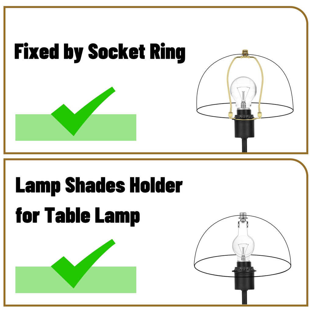 Clip-On Dome Lamp Shade | Hollowed Gold Design