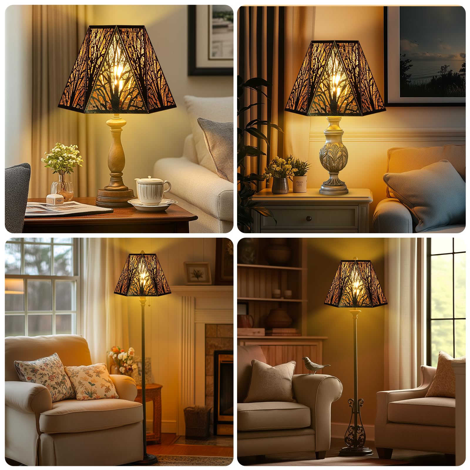 Hexagonal Metal Lampshade