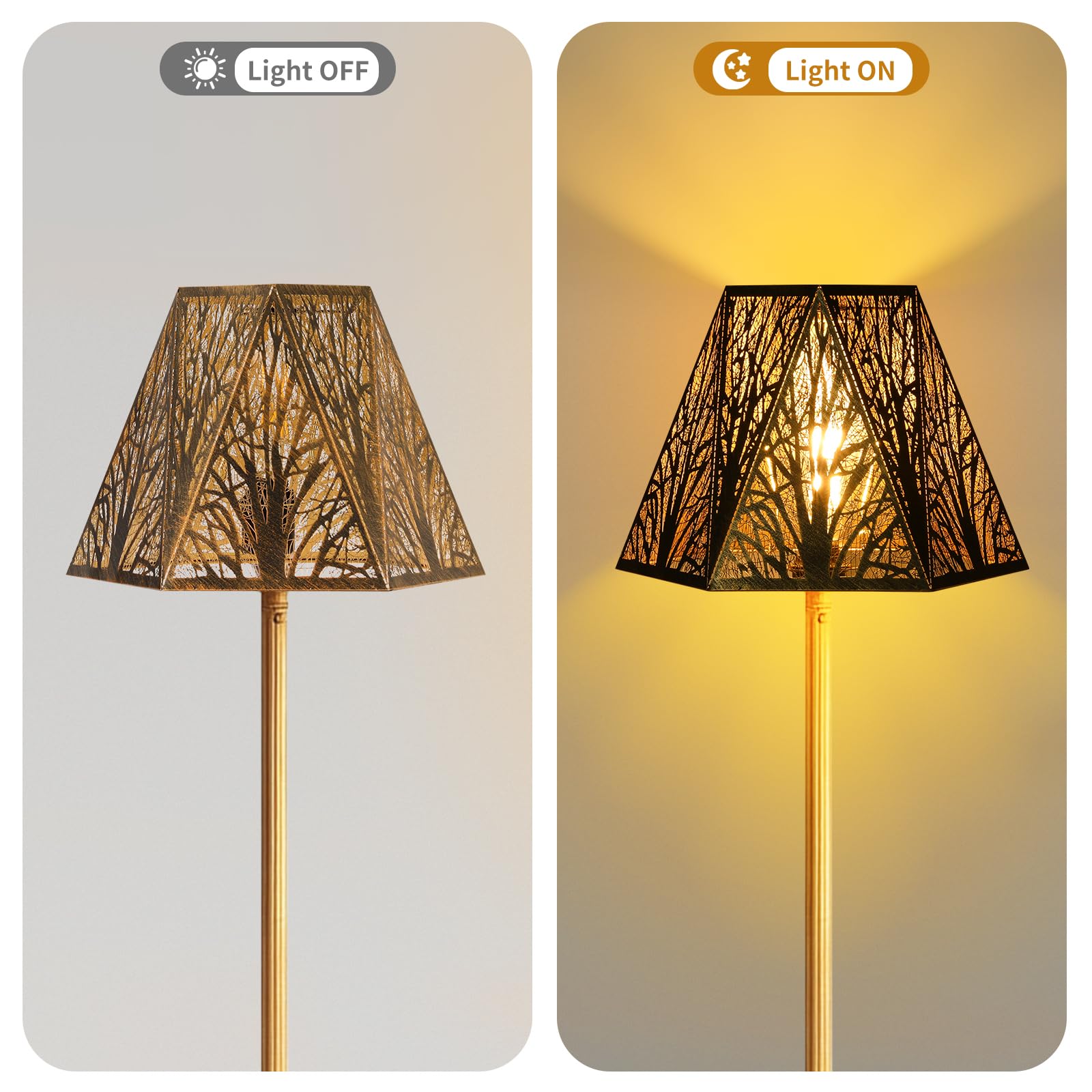 Hexagonal Metal Lampshade