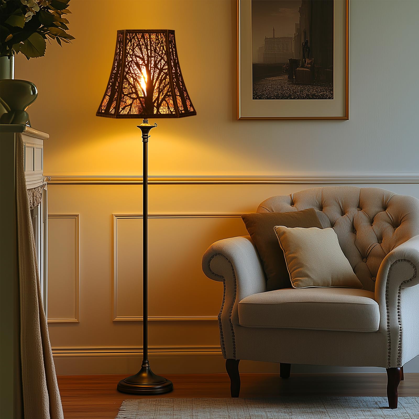 Square Cut Corner Bell Lampshade – 7×12×10.5 Inch