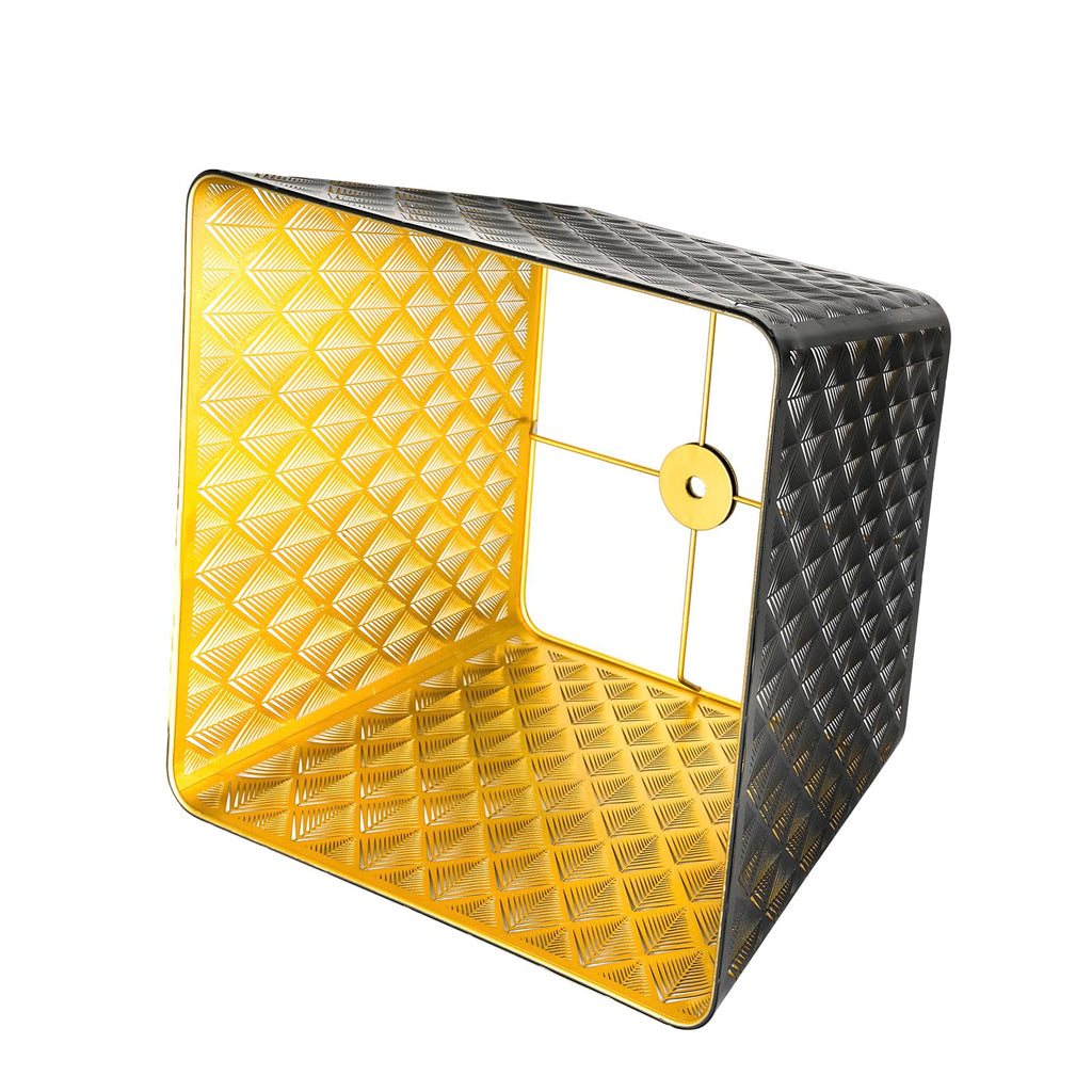 Square Metal Lampshade | Arrow Pattern Design