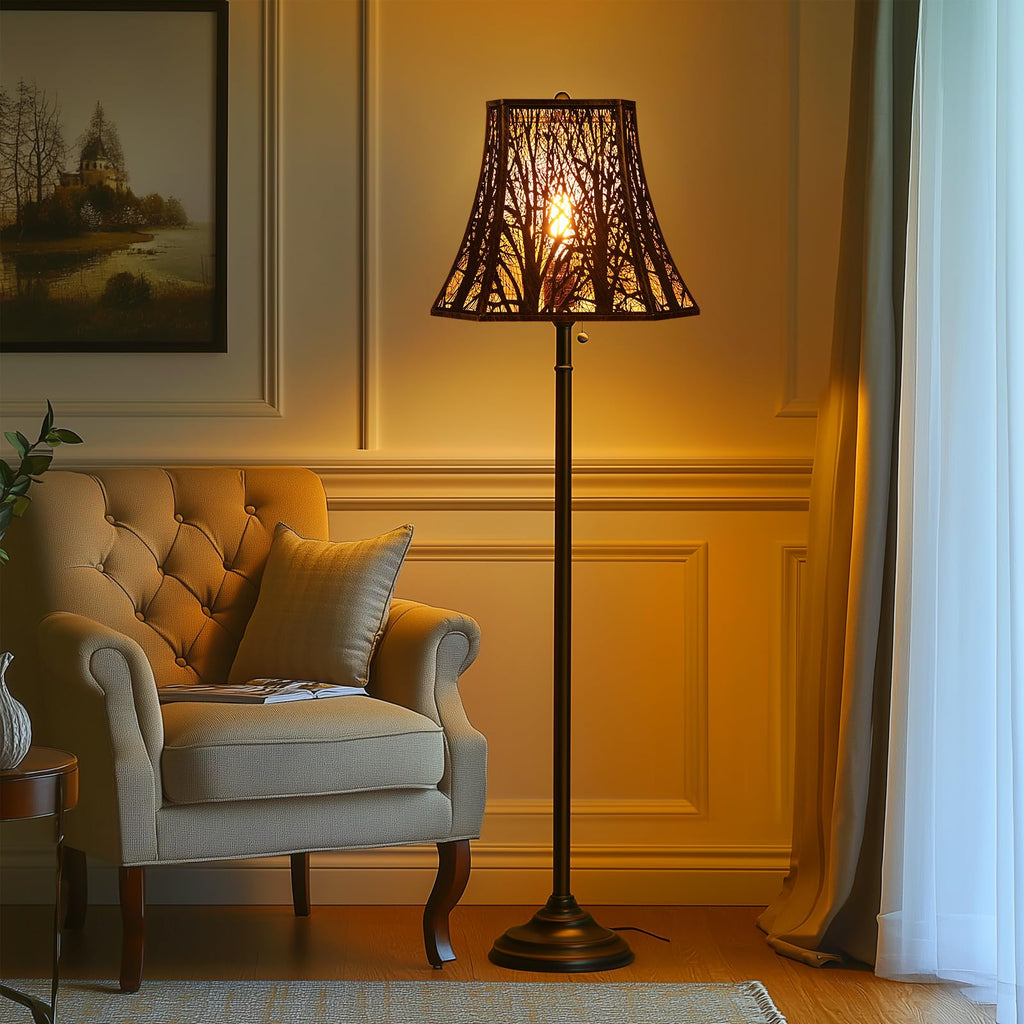Square Bell Forest Lampshade – 8×14×11 Inch