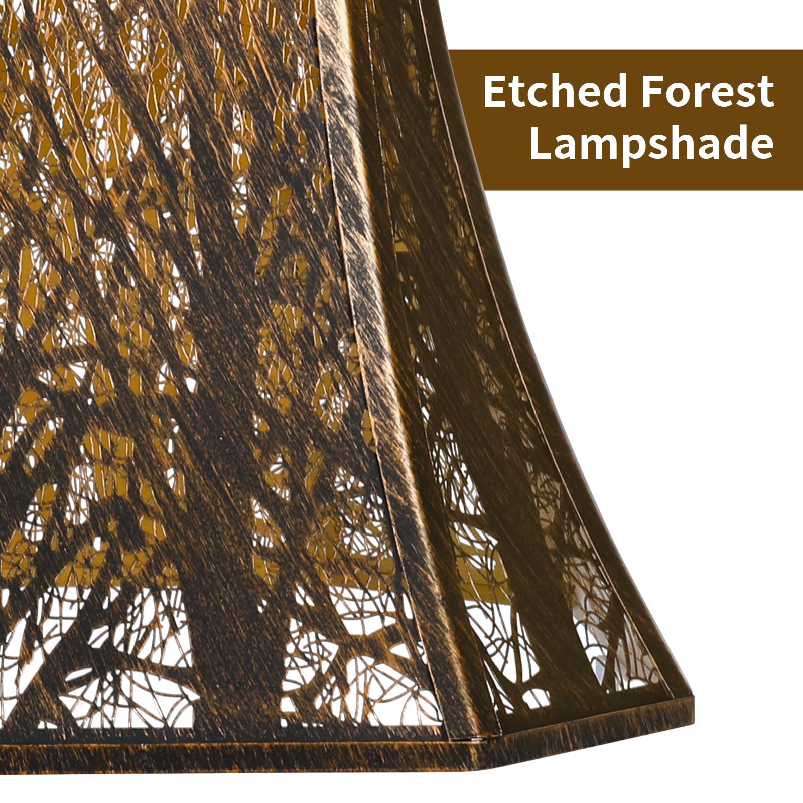 Square Bell Forest Lampshade – 8×14×11 Inch