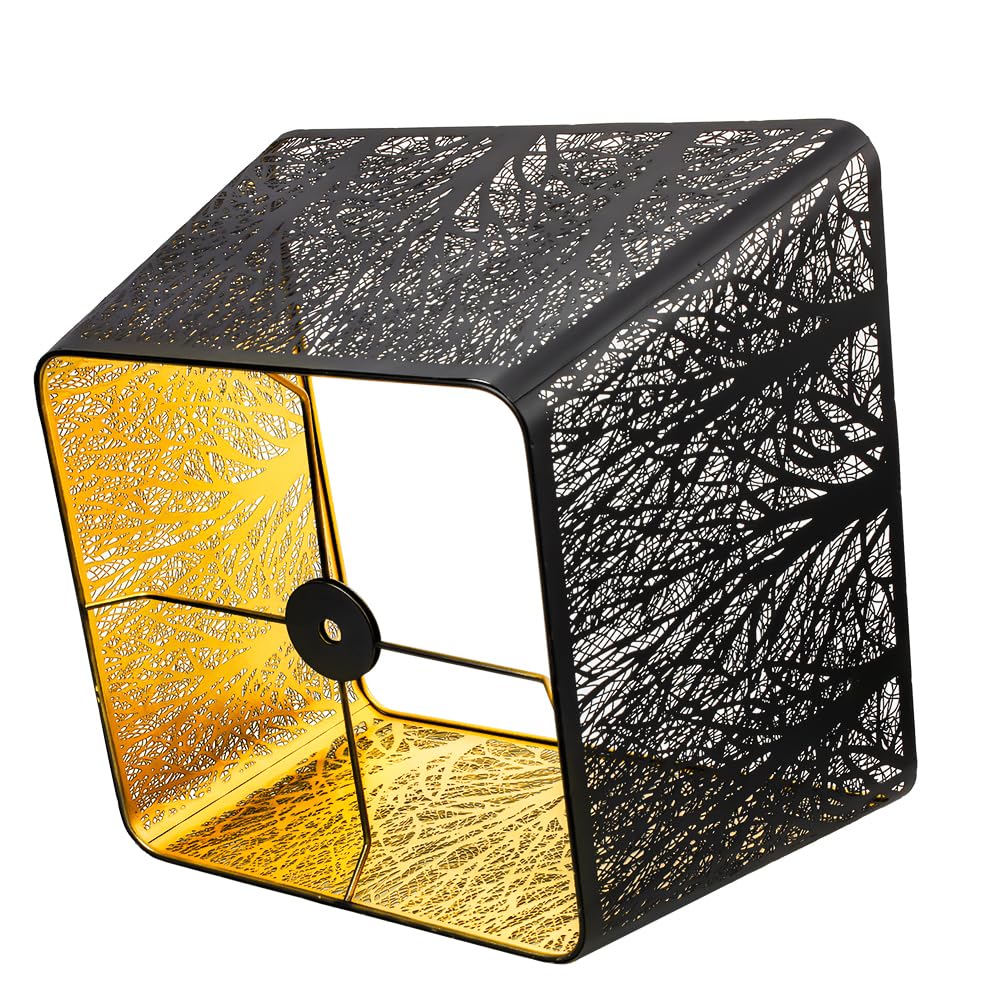 Medium Square Metal Lampshade | Tree Pattern Design