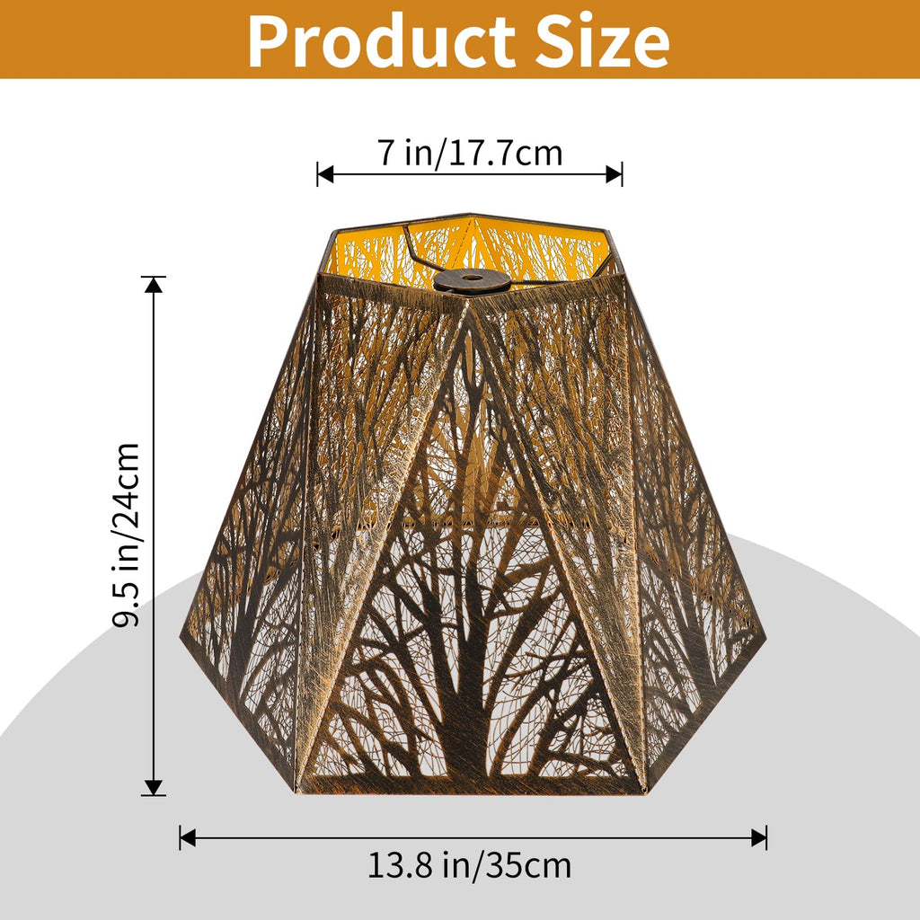 Hexagonal Metal Lampshade
