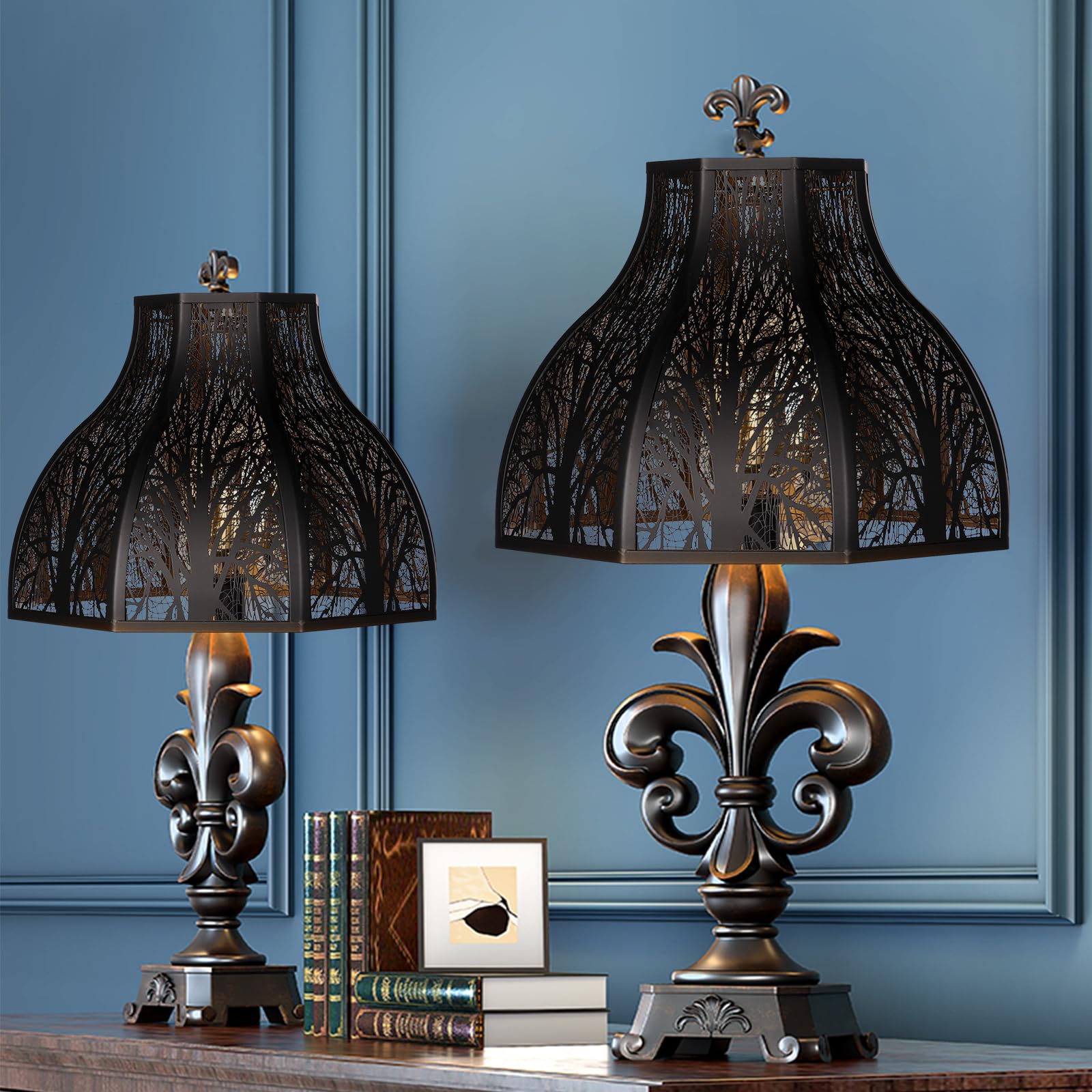 8-Petal Metal Lotus Lampshade – Design for Floor & Table Lamps