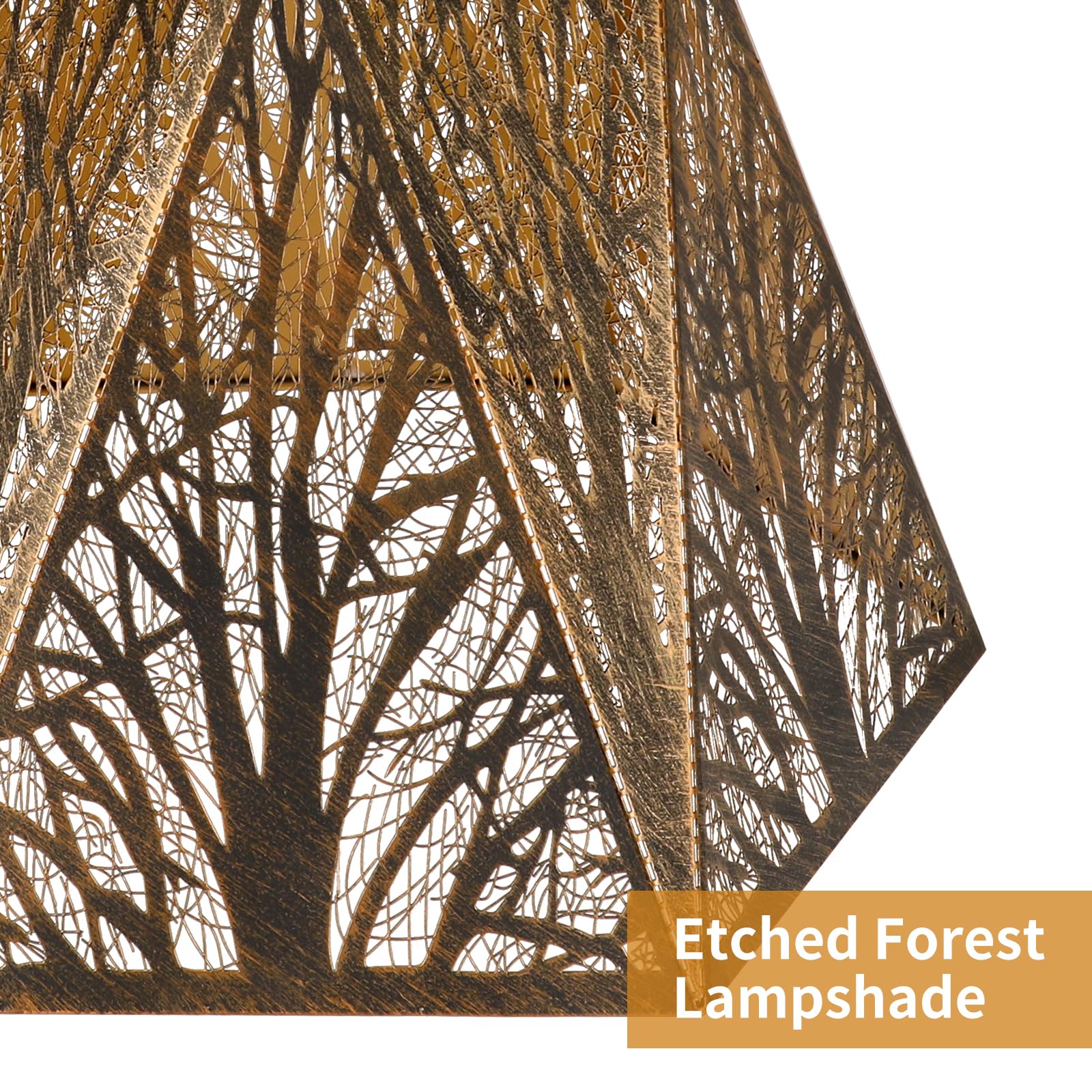 Hexagonal Metal Lampshade