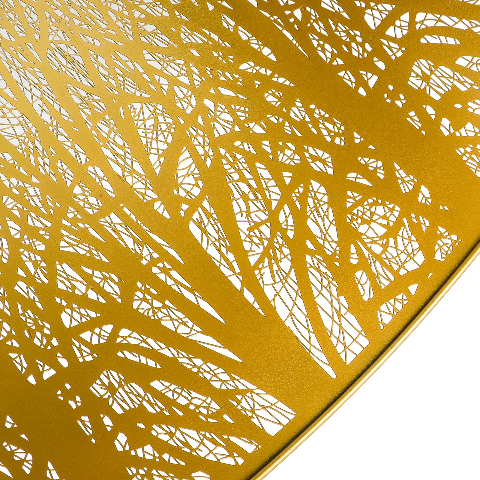 Forest Etched Lampshade – 14×16×11 Inch, Antique Bronze/Gold