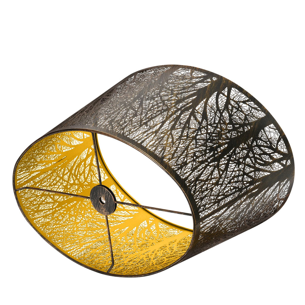 Gothic Oval Lampshade | Etched Forest Design
