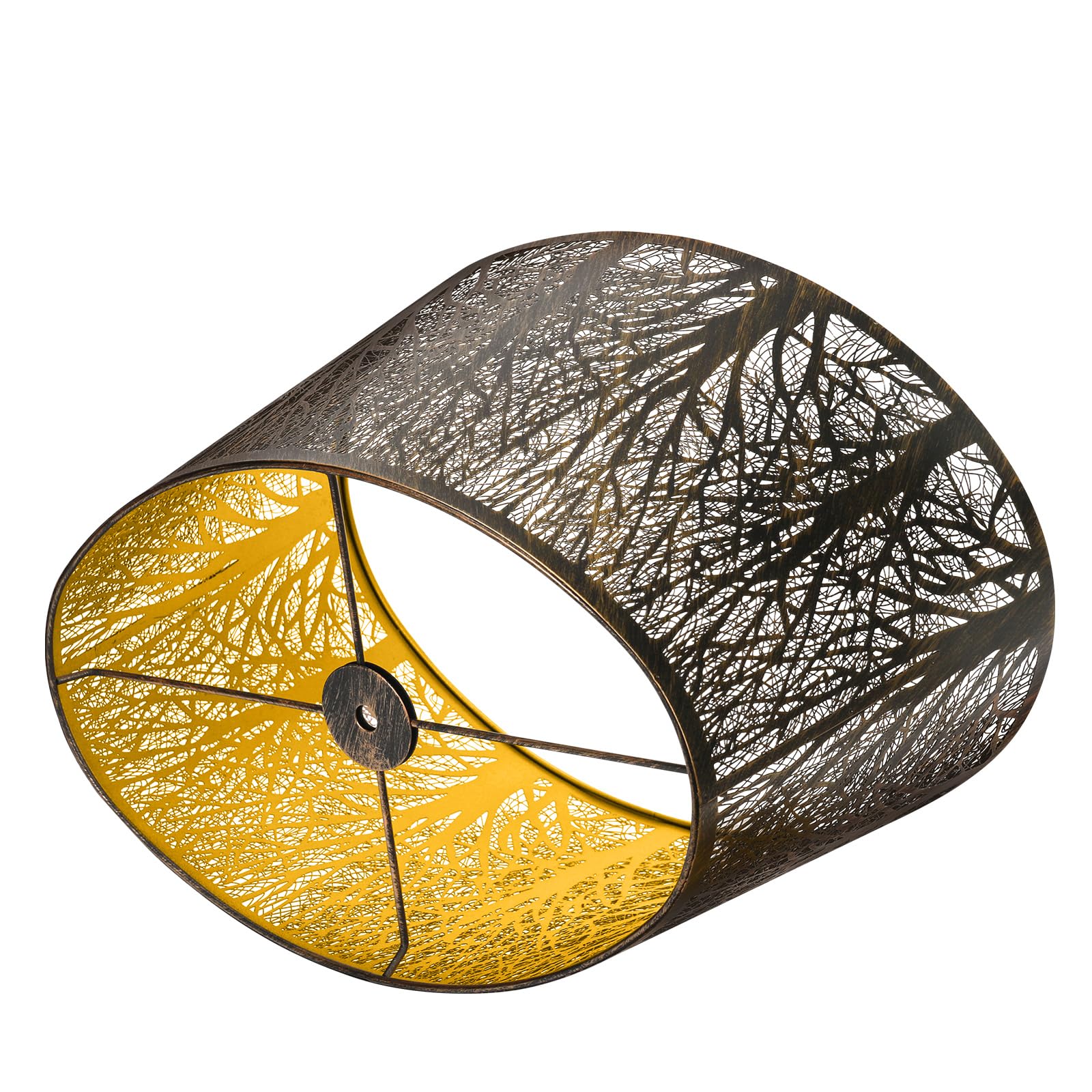 Gothic Oval Lampshade | Etched Forest Design
